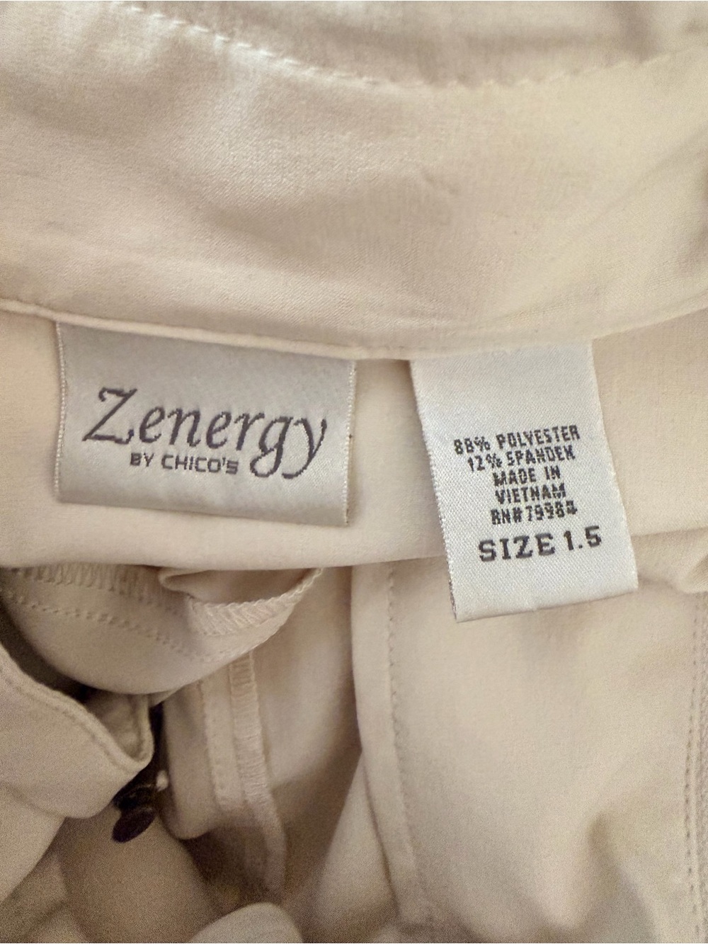 Zenergy by Chico's Beige Cargo-Style Dress - Picture 4 of 4